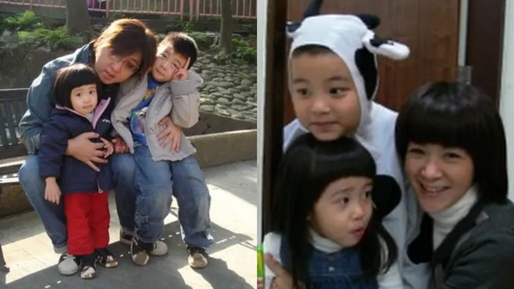 袁惟仁和陸元琪一家四口。翻攝陸元琪臉書