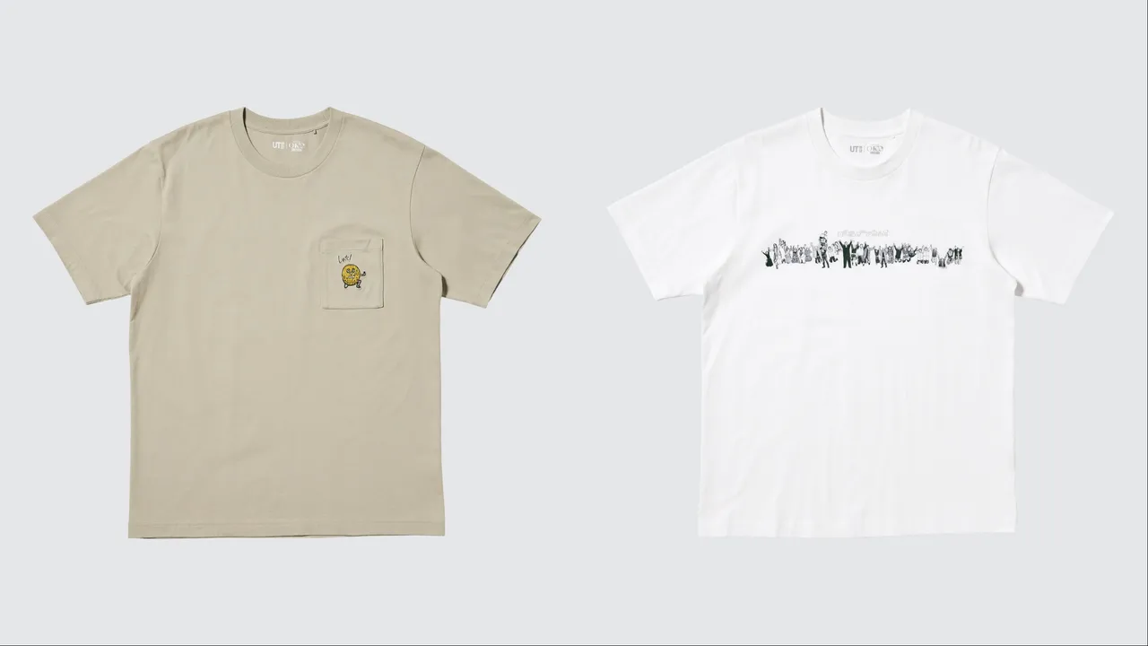 UNIQLO MANGA 100集英社100周年系列《王者天下》印花T恤（左）、《黃金神威》印花T恤（右），各490元。品牌提供