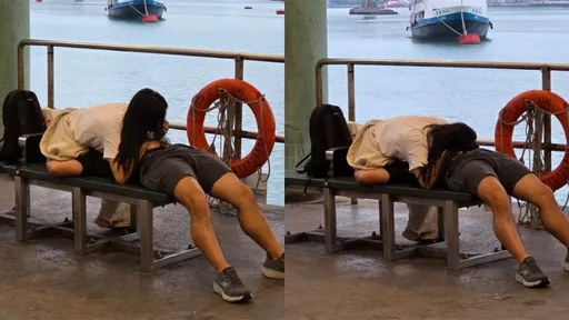 海邊男女疊羅漢　「69式睡姿」掀熱議