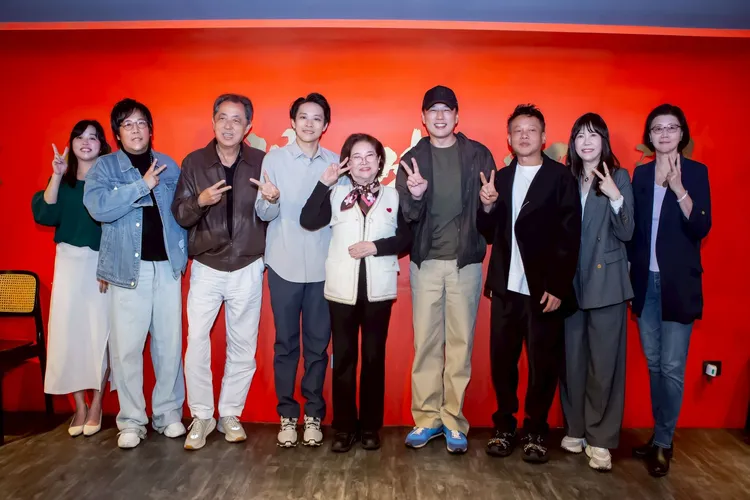 電影《漫長的告別》主創群今天齊接受媒體訪問。禾力文創提供