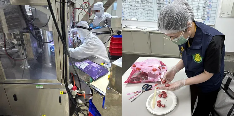 高市衛生局昨天派員稽查，在貨架上產品及分裝場均未發現異狀。衛生局提供