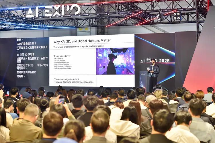 林瑟雍演講吸引許多粉絲到場。AI EXPO Taiwan提供