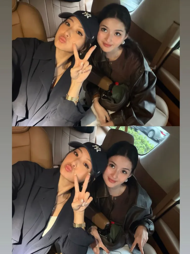 孫芸芸（左）經常曬出與女兒廖思惟（右）的合照。翻攝孫芸芸IG