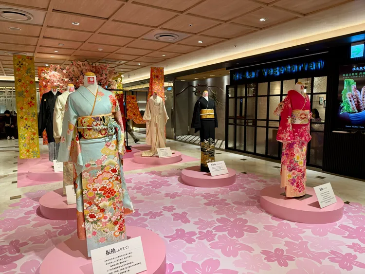 遠東SOGO「春の日本展」和服展區。莊偉祺攝