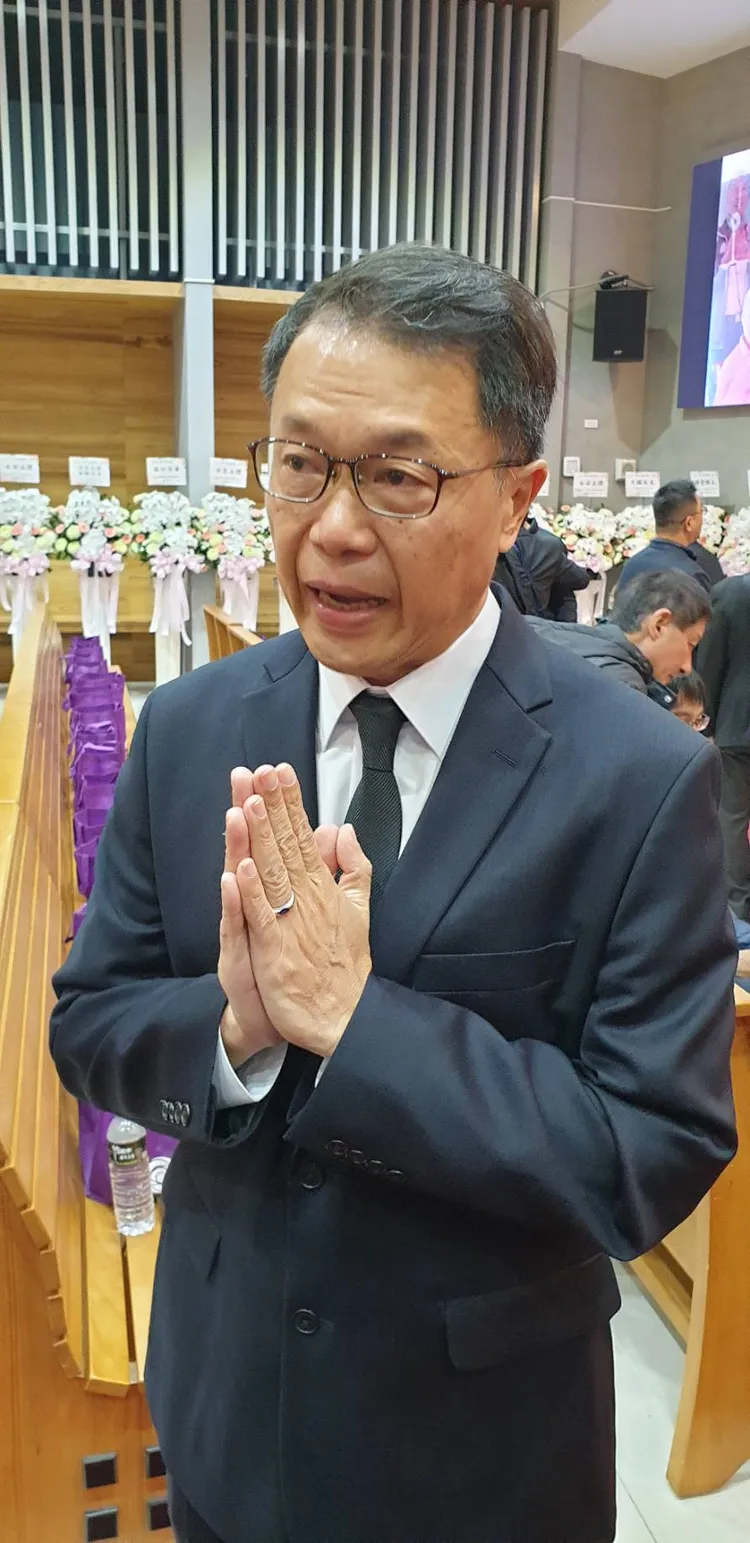 梅聖旻感傷落淚。張瑞振攝