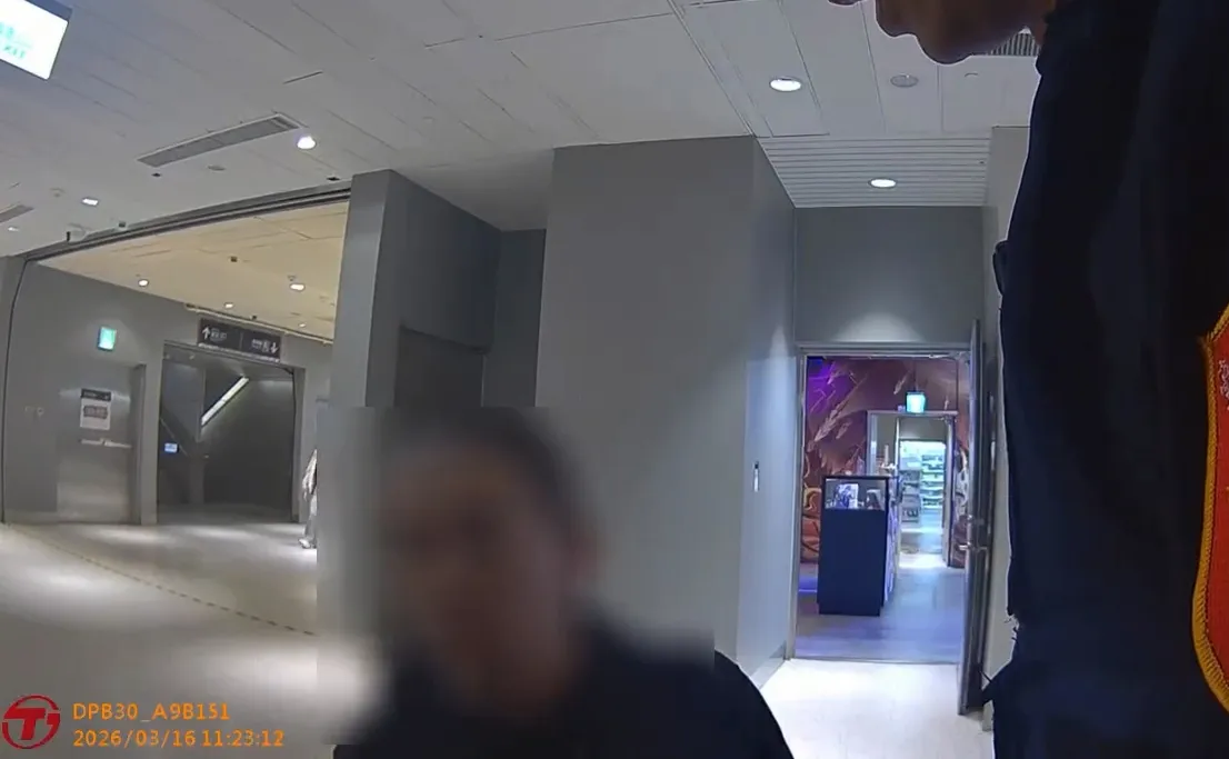 機場捷運有人縱火！清潔人員發現不明灰燼　警火速逮1人