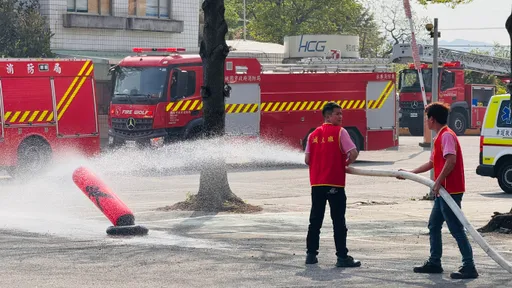 桃園火災搶救實兵演練　整合人力與裝備器材發揮整體救災能量