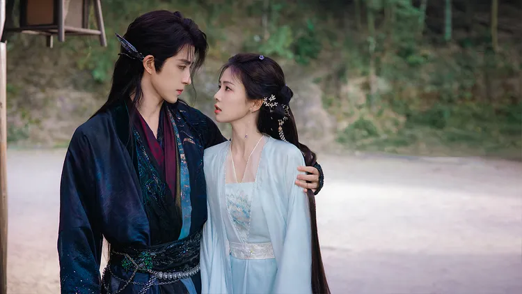 白鹿和敖瑞鵬首次合作。中天娛樂台提供