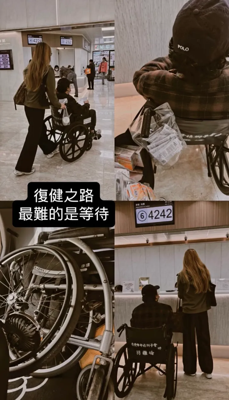 Rena曝光未婚夫復健現況。翻攝自hoppychamp Threads