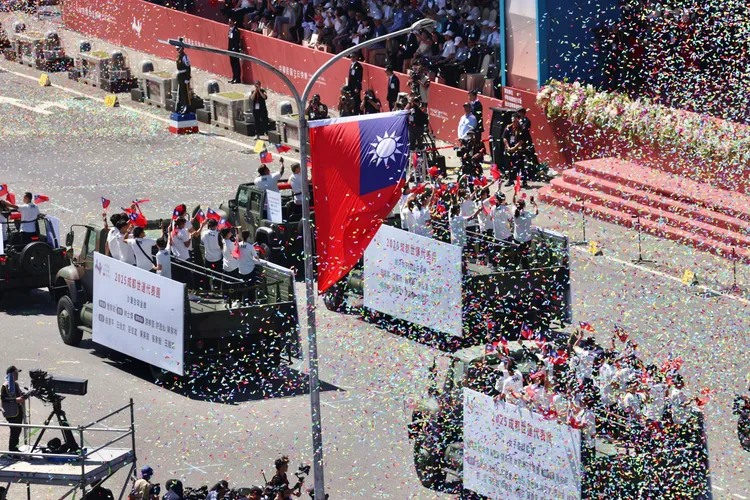 歷經多重政權更迭，台灣文化累積出屬於自己的樣貌。圖為114年國慶大會／莊宗達攝