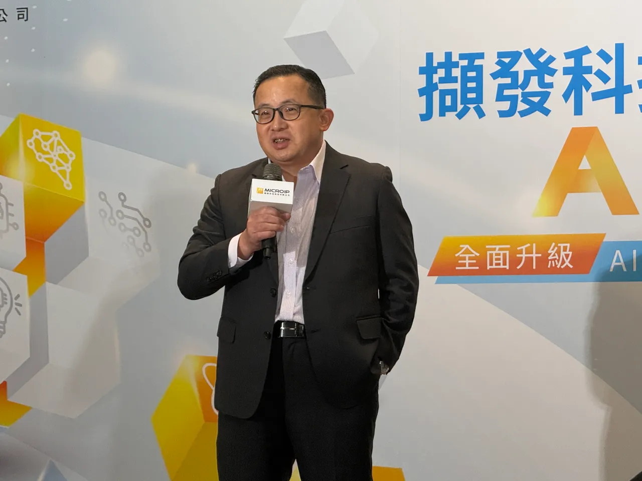 擷發科董事長楊健盟。呂承哲攝