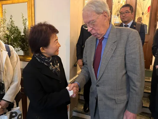 美方高規格接待！盧秀燕與AIT前主席薄瑞光暢談2小時　下一站直抵華府