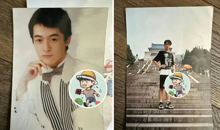 前女友秀出胡歌念書時期照片為證。翻攝吃瓜少年阿飛微博