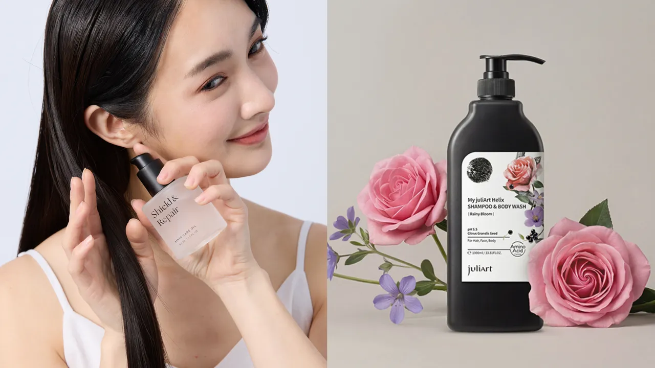 Vcool（左圖）與juliArt換季時分帶來的髮品新作。品牌提供