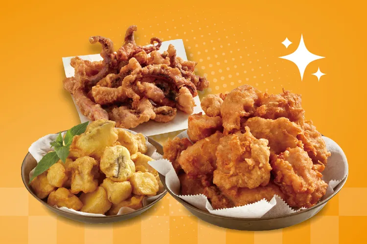 繼光香香雞經典組合海陸三拼。業者提供