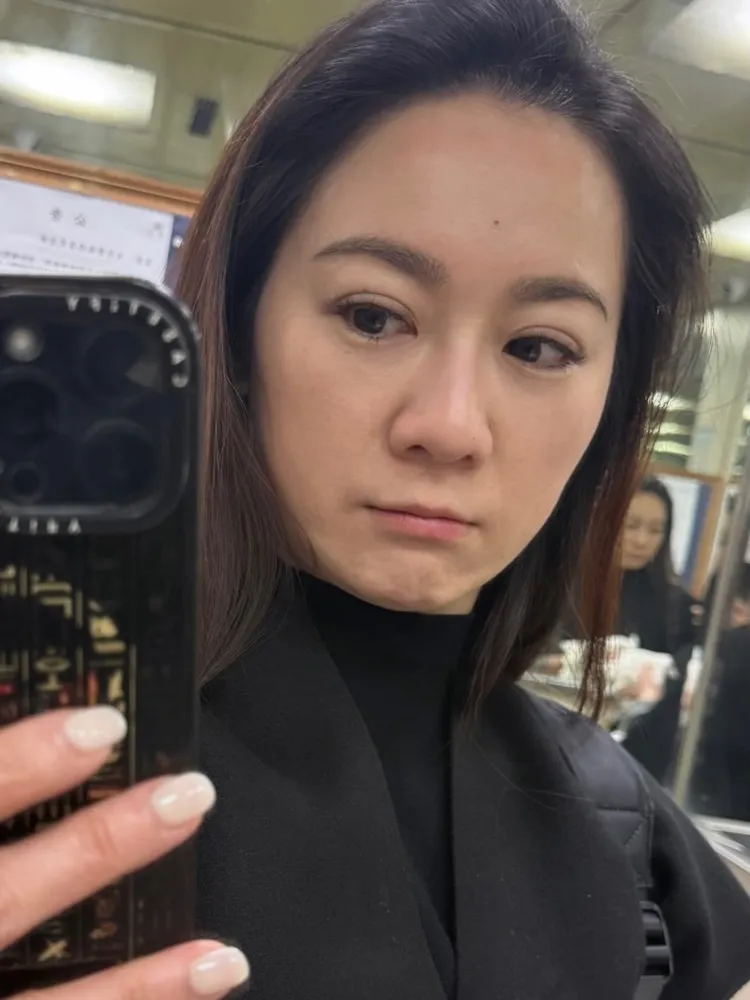 游詩璟自拍哭到眼睛腫。三立提供