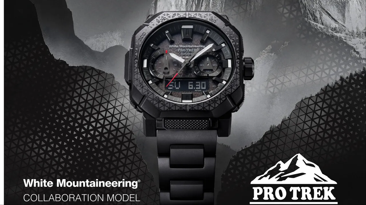 CASIO PRO TREK與White Mountaineering推出聯名錶款。品牌提供