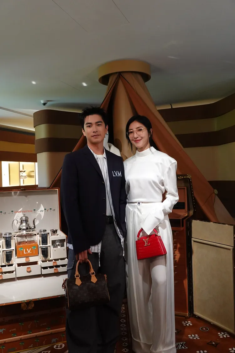 曾敬驊（左）與楊謹華。張家玲攝