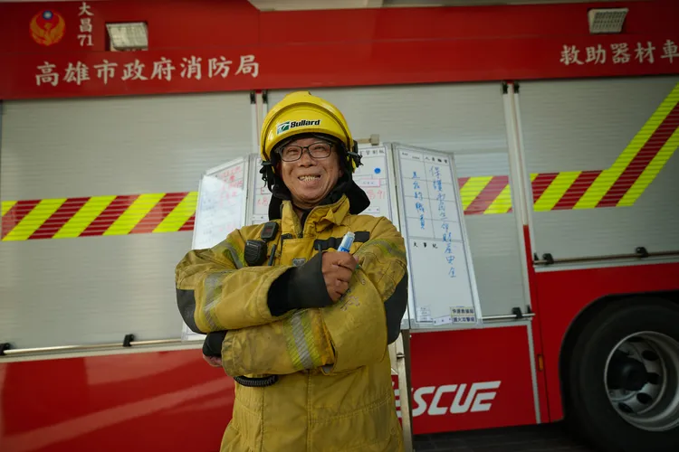 歷經氣爆重傷仍回到消防第一線的消防員余泰運。美力台灣3D協會提供