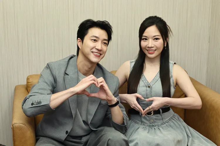 蔡尚樺（右）、江宏傑近來合作一檔運動類節目，互動頻繁。攝影中心攝