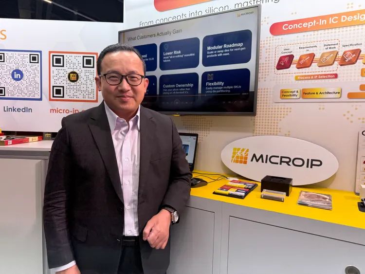 擷發科技董事長楊健盟。呂承哲攝