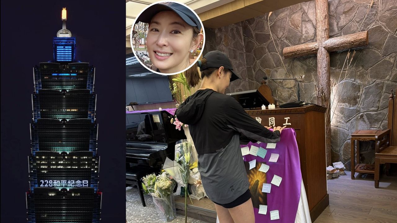 賈永婕「覺醒」228取消出國玩 揪老公跑到義光教會