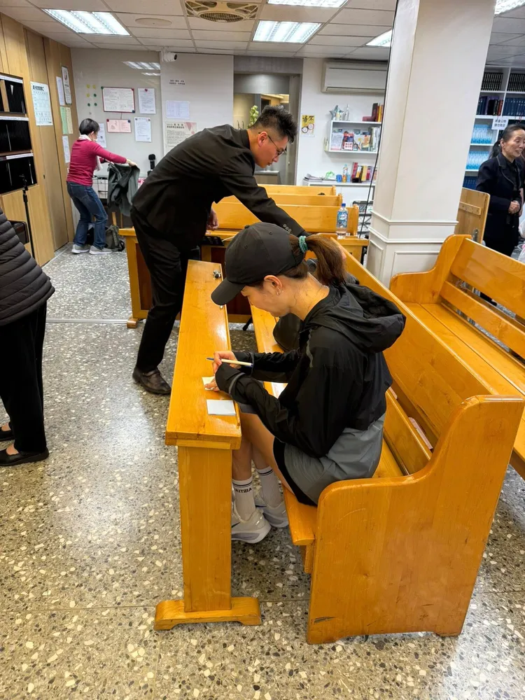 賈永婕在義光教會留言。翻攝賈永婕臉書