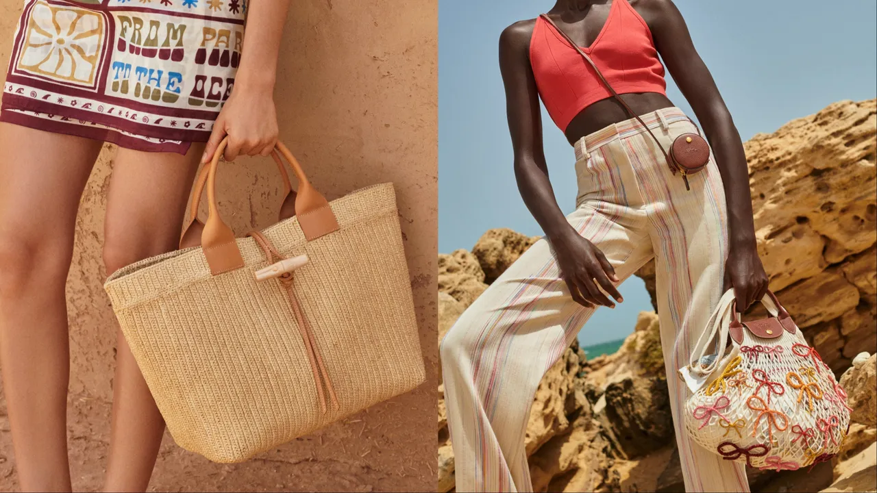 Longchamp與非政府組織LANA ANAKA合作推出天然纖維編織系列。品牌提供