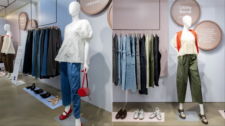 不同錐形褲可搭出多樣化穿著風格。品牌提供