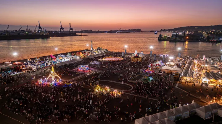 2026高雄冬日遊樂園史上IP藝術裝置作品最多、範圍最廣。翻攝畫面