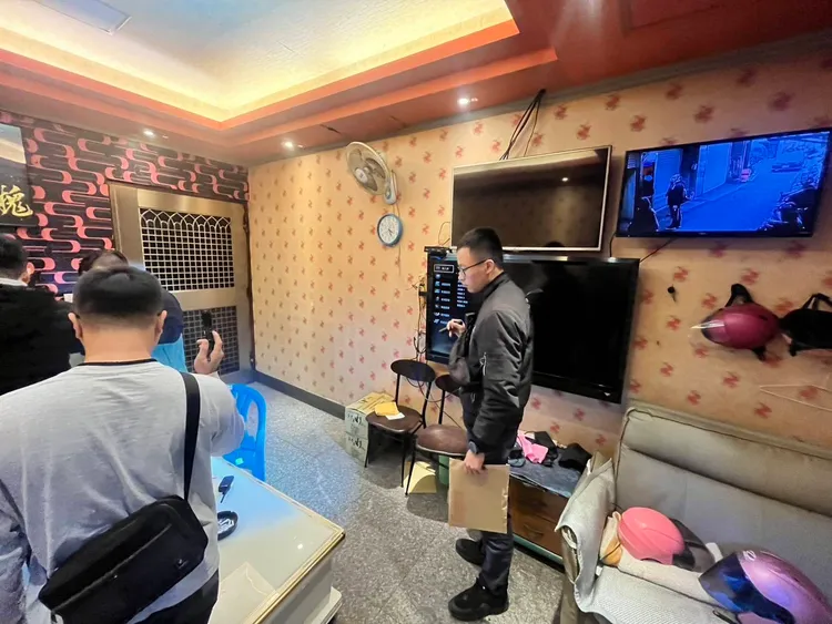 警方查緝。中壢警分局提供