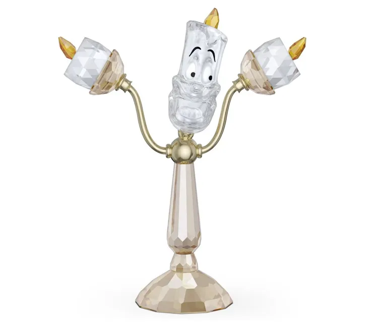 SWAROVSKI美女與野獸系列燭臺管家盧米亞擺件，7300元。品牌提供