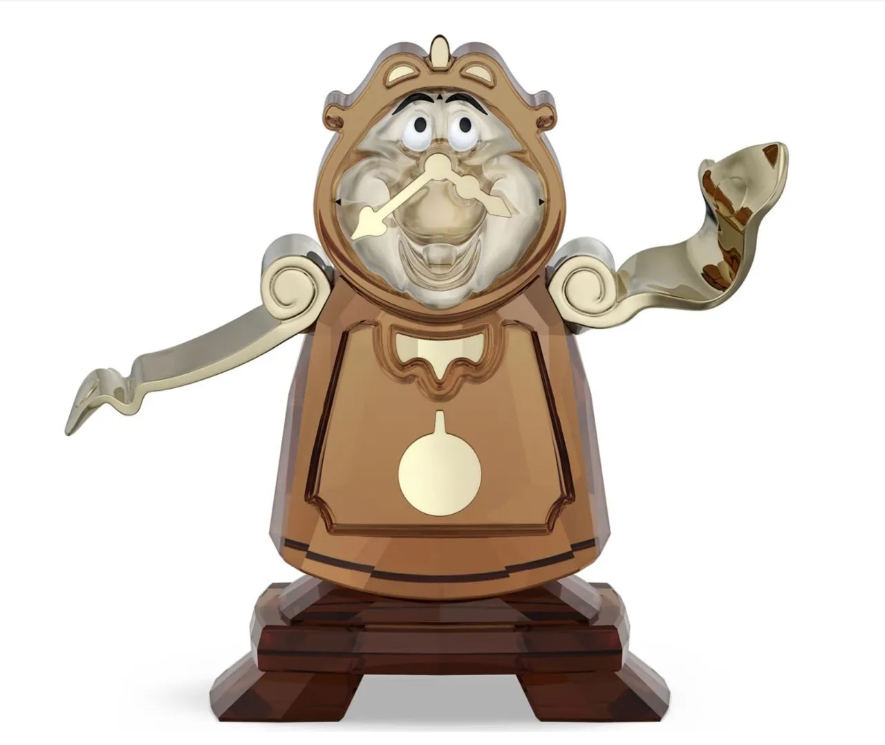 SWAROVSKI美女與野獸系列時鐘管家葛士華擺件，1萬1000元。品牌提供