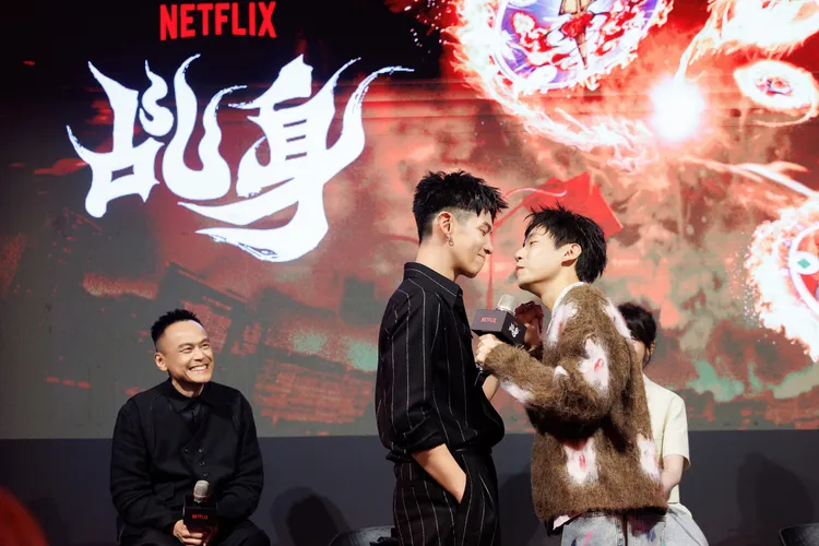 柯震東與林鶴軒逗趣互動笑翻全場，Netflix提供