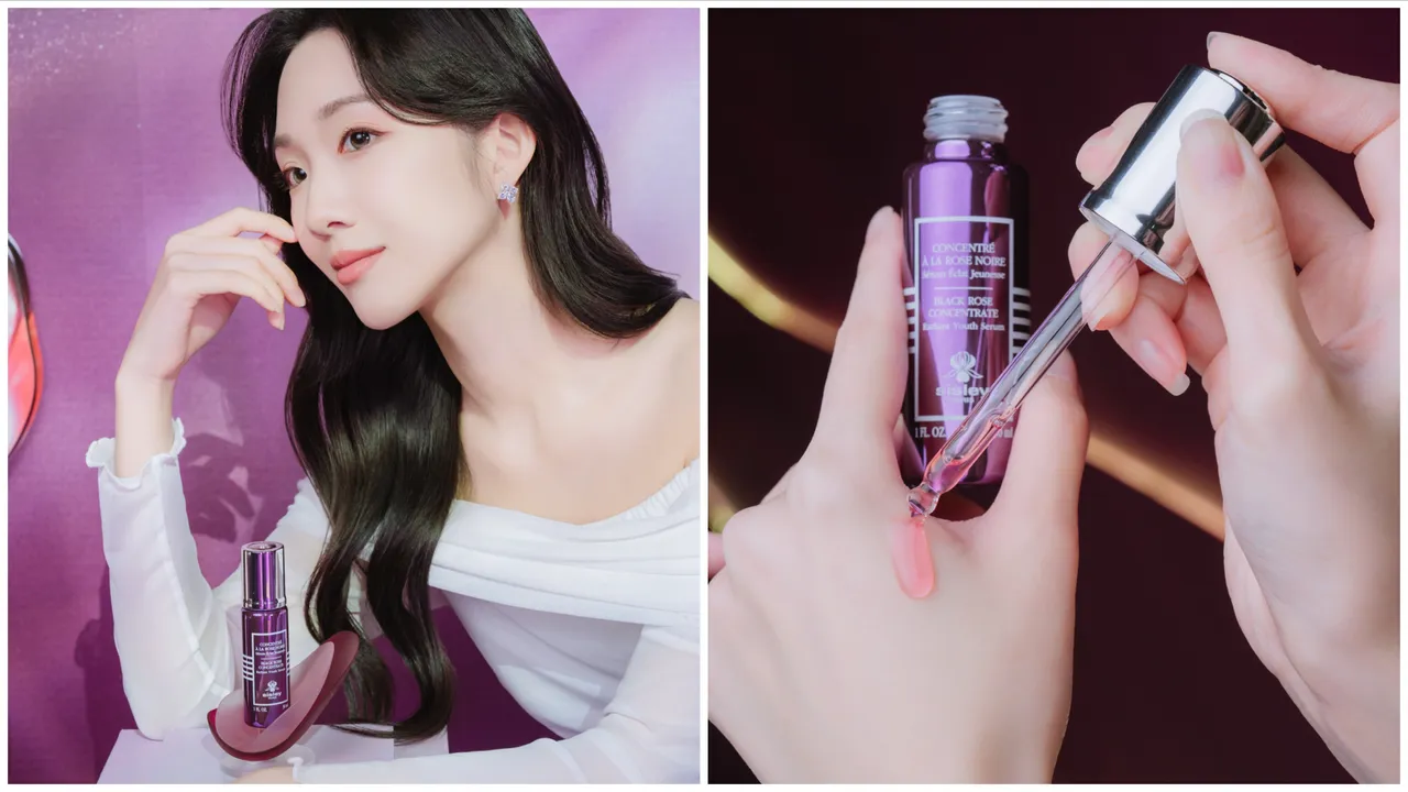 Sisley推出全新黑玫瑰彈潤水光菁萃。品牌提供