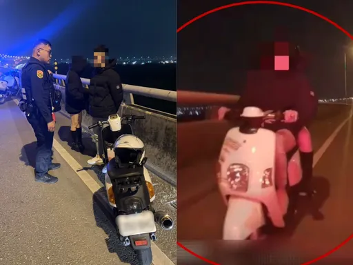 無照男遮車牌爽載辣妹去飆車　半路遇警攔檢逃不過慘收「10萬大禮包」