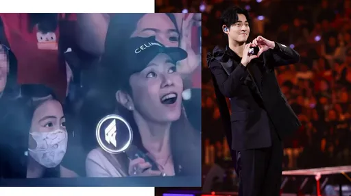 老婆帶9歲女兒用崇拜眼神捧場！周渝民激情比心、愛心發射全安排