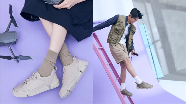 鞋底延續標誌性的三瓣切割結構，保持彎折靈活度。品牌提供