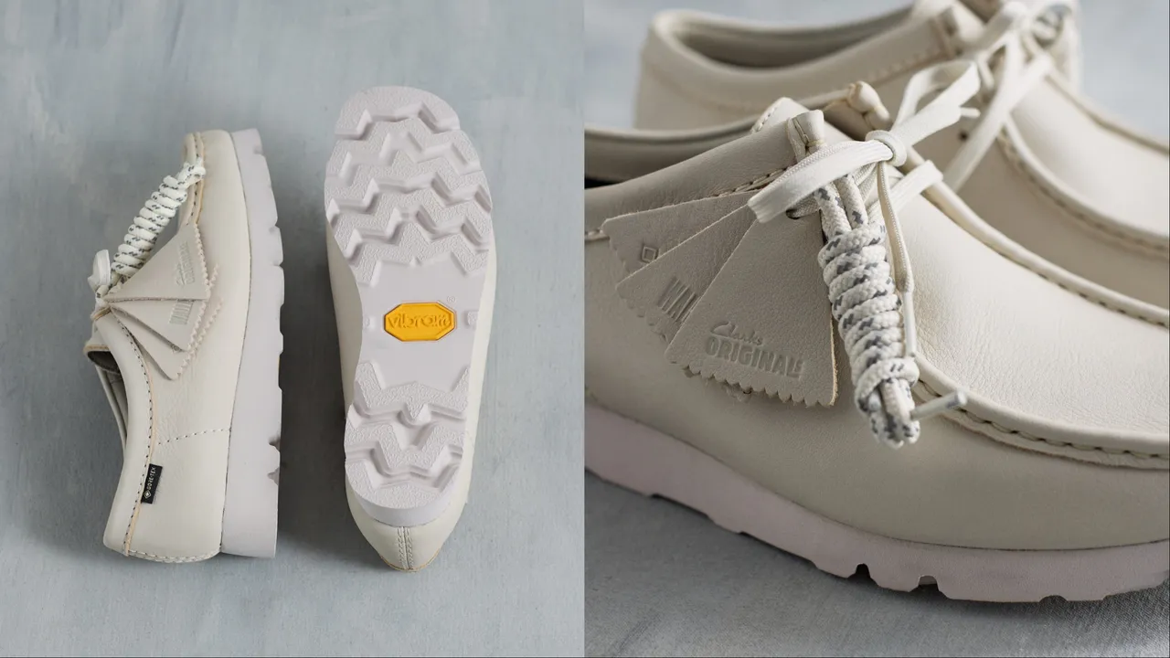 Clarks經典袋鼠鞋加入輕量化黃金大底款、防水科技版本。品牌提供