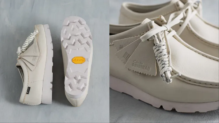 Clarks經典袋鼠鞋加入輕量化黃金大底款、防水科技版本。品牌提供