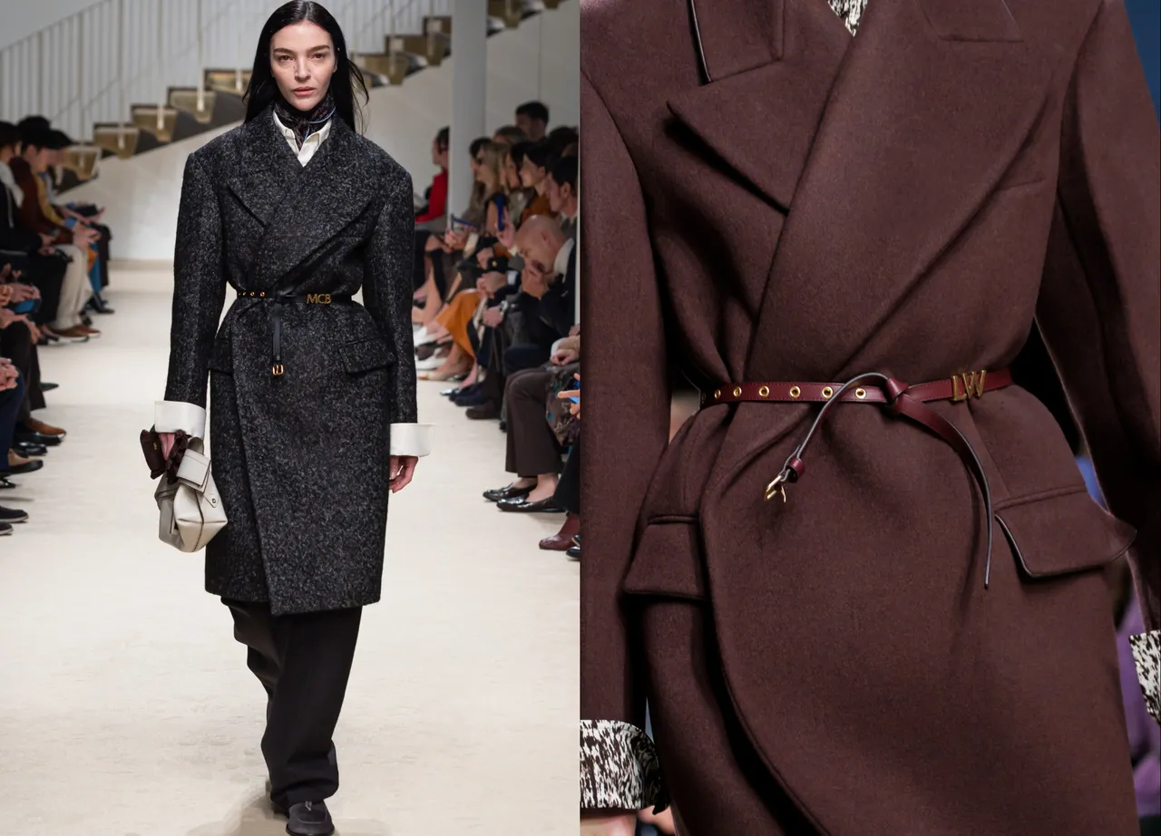 纖細腰帶上的字母元素可自由組合。品牌提供