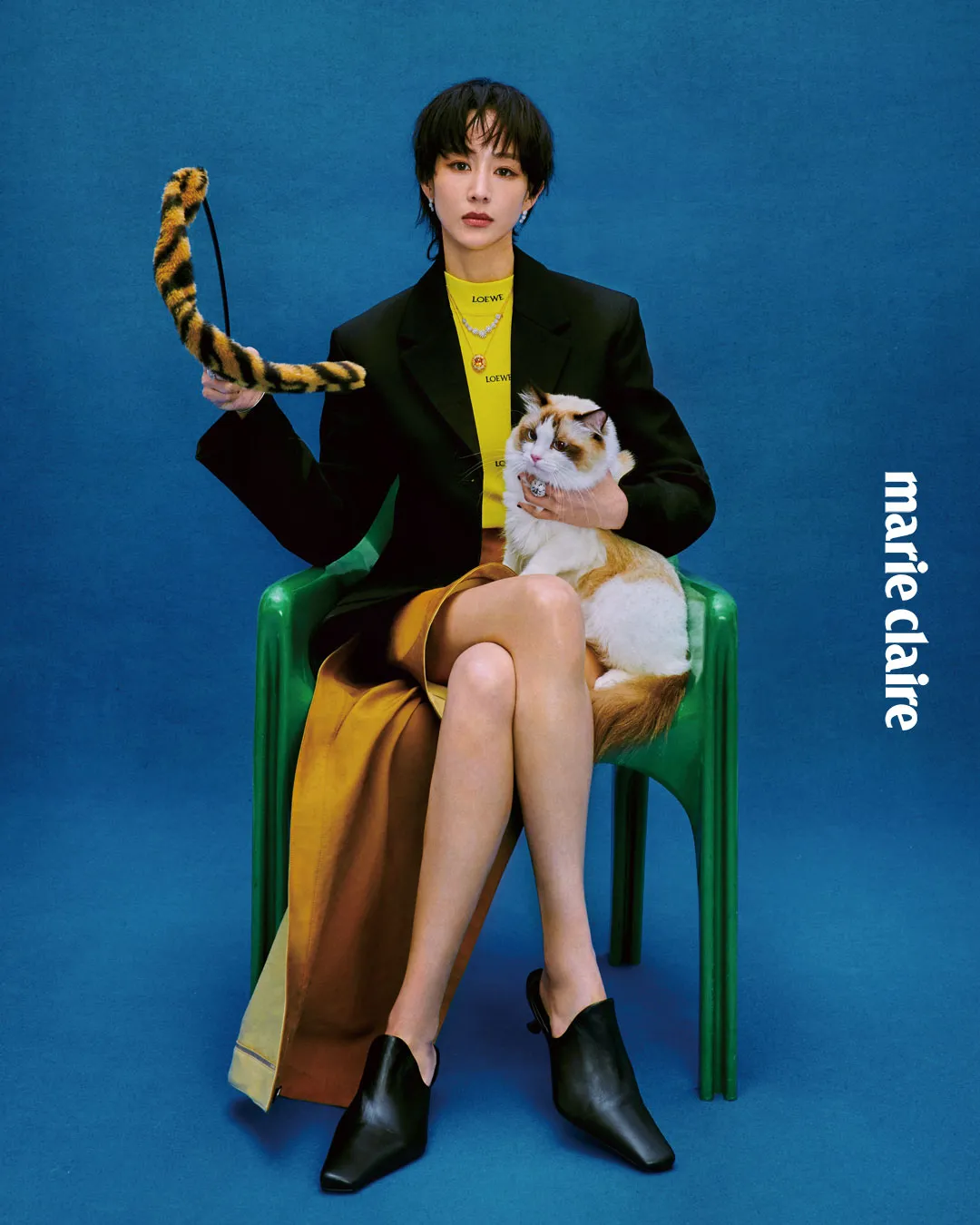 張鈞甯拍攝《Marie Claire美麗佳人》封面。《Marie Claire美麗佳人》國際中文版提供