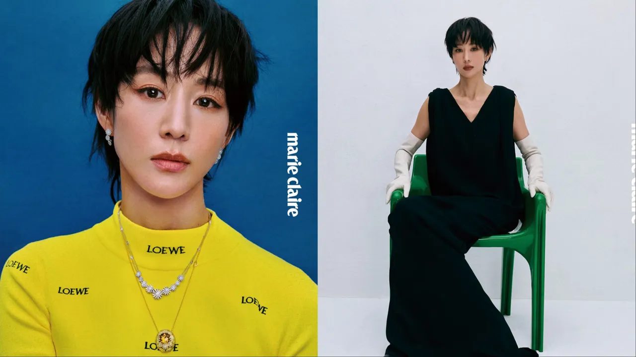 張鈞甯拍攝《Marie Claire美麗佳人》封面。《Marie Claire美麗佳人》國際中文版提供