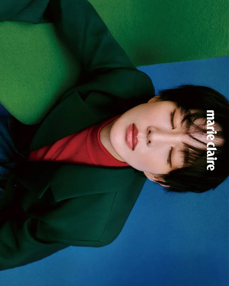 張鈞甯拍攝《Marie Claire美麗佳人》封面。《Marie Claire美麗佳人》國際中文版提供