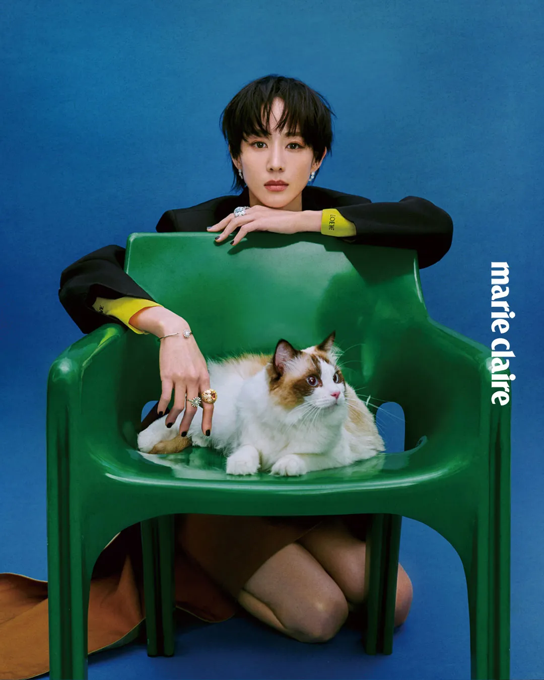 張鈞甯拍攝《Marie Claire美麗佳人》封面。《Marie Claire美麗佳人》國際中文版提供