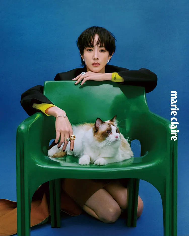 張鈞甯拍攝《Marie Claire美麗佳人》封面。《Marie Claire美麗佳人》國際中文版提供