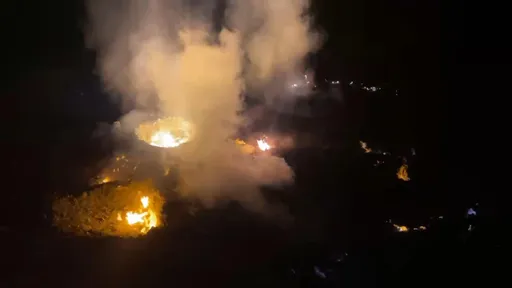 嘉義第18號公墓凌晨火警！一射水竟爆炸　3打火兄弟燒傷急送醫