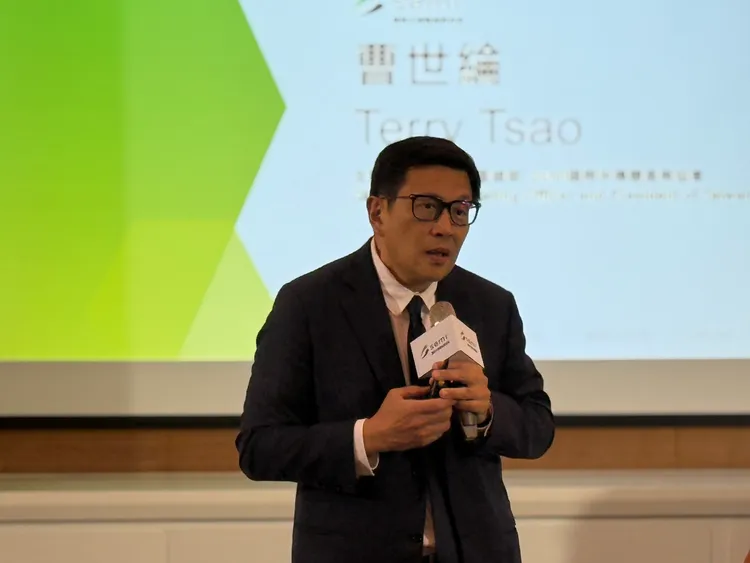 SEMI全球行銷長暨台灣區總裁曹世綸。呂承哲攝