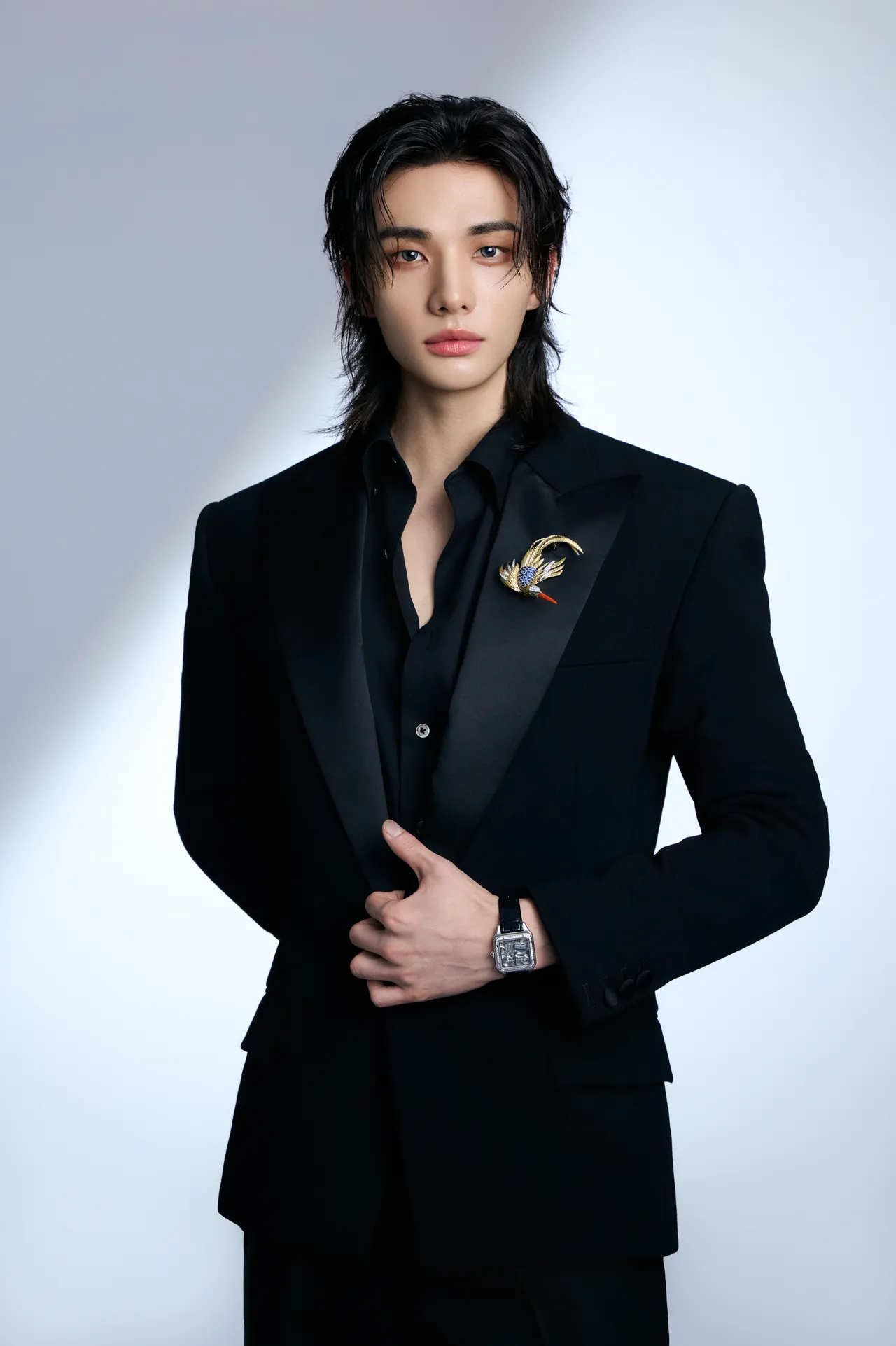 Stray Kids成員Hyunjin為卡地亞低調現身台北。品牌提供