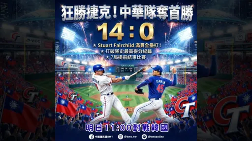 國民黨po文蹭台灣隊竟亂搞選手　費仔被換臉、林昱珉變右投